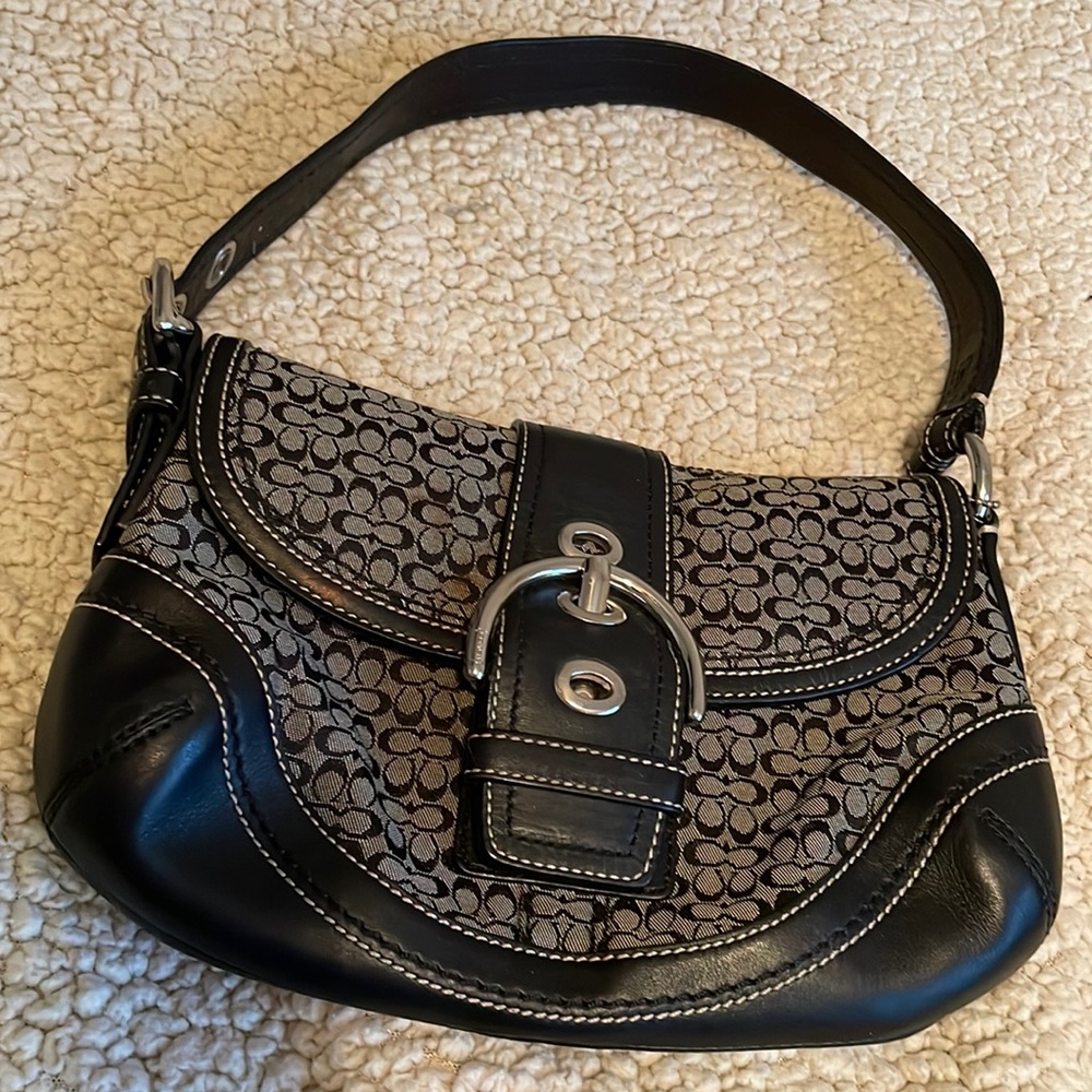 Small coach black purse